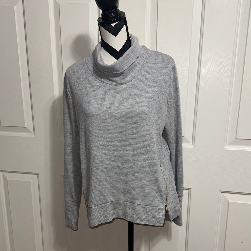 Varley Gray Cowl Neck Sweater